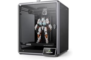 Creality K1 Max 3D-Drucker, max. 600 mm/s Hochgeschwindigkeits-3D-Drucker mit automatischer Nivellierung, dualer Kühlung, intelligenter KI-Funktion und sofort einsatzbereiter, Druckgröße 300x300x300mm