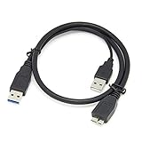 El cable USB 3.0-Y proporciona una velocidad de transferencia de hasta 5 Gbps cuando se conecta a un host y dispositivo compatible con USB 3.0.
