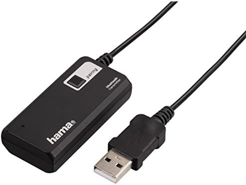 Hama Twin Bluetooth audio transmitter (receiver adapter for simultaneous transmission to 2 headphones or speakers, wireless BT upgrade), black