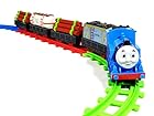 Jack Royal Small Thomas Cartoon Classic Express Kids Toy Electric Train 17 Piece Set Battery Operated (Battery not Included with The Product)