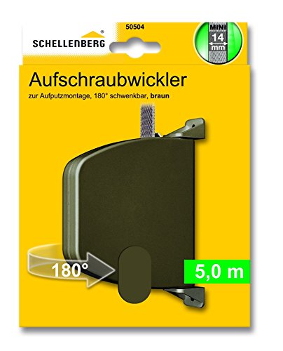 Schellenberg 50504 Aufschraubwickler Mini schwenkbar, braun - 3