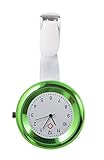 Ellemka JCM-2103 Schwesternuhr Ansteckuhr FOB elegante-e medizinisch-e Kittel-Uhr Analog funktional Krankenhaus Pflege-r Krankenschwester Quarz Clip Fashion Farbe Hell-Grün