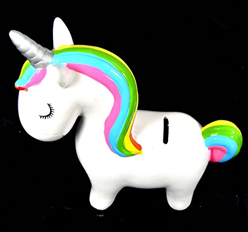 Spardose Einhorn 20 cm magisches Sparschwein aus Keramik - 3