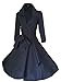 Produktbild iHAIPI - Damen Retro Vintage Kleid Abend Party 50er Jahre Stil Rockabilly / Sommerkleid/Cocktailkleid (05. EU 42 (Herstellergröße:XL), 09. Schwarz)