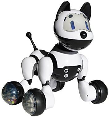 Jenx Robot Interactive Puppy | Voice Recognition Intelligent Electronic Toy Dog | Gesture Sensing Talk Sing Dance Wake-up Sleep Laugh Bark Wagging Tail Scoot Around | Don't Wait and Adopt Me Now!