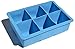 Produktbild ChillEZee BPA-freies Silikon Ice Cube Tablett. Macht 5,1 cm Riesen-Eiswürfel. Extra große, XL, umweltfreundlichem Silikon Ice Cube Tabletts. Ideal für kühle Ihre Getränke zu jeder Zeit des Jahres. (Sky Blau)