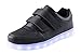 Produktbild AFFINEST Kinderschuhe LED Sportschuhe USB Aufladen 7 Lichtfarbe Sternen Leuchtend PU Sneaker Turnschuhe(schwarz,32)