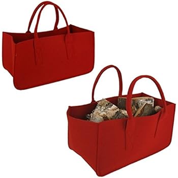 Möbel & Wohnen Filztasche Tasche Kaminholztasche Filzkorb