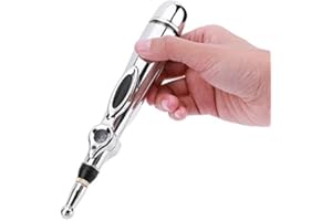 FILFEEL Stylo d'acupuncture pour le soulagement de la douleur, stylo électronique d'énergie méridien, dispositif d'acupuncture outil de soins de santé de massage corporel électrique