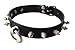 Produktbild Premium Gothic BDSM Fetisch Halsfessel Halsschmuck Halsband der O mit Nieten Lederhalsband Killernieten schwarz Bondage-Zubehör für Sklaven und Sexspiele Handarbeit