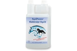 EquiPower - Elektrolyt liquid | 1 l | Flüssiges Ergänzungsfuttermittel für Pferde | Zur Ausgleich von Elektrolytverlusten | Zur Unterstützung der Leistungsfähigkeit | ADMR-konform