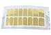 Pack of 5 Sheets Nail Art Polish Metallic Foil Sticker, Self-adhesive Decal Patch Decoration, Full Nails Wraps Tip, 16 Pieces/Sheet (Gold)