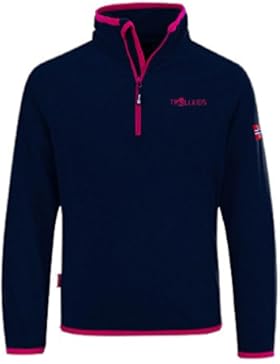 Trollkids Kinder Fleece-Pullover Nordland mit Reißverschluss