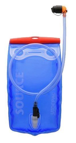 Source Wasserbehälter Widepac Depósito, Unisex, Azul Transparente/Rojo, 1.5 L