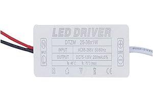 YHLOUBB Driver LED 1pcs LED AC85-265V Driver di trasformatori a LED,25-36W 250mA