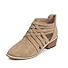Produktbild Goosuny Damen Schuhe mit Keilabsatz Herbst Kurze Stiefel Sommerschuhe Knöchel Martin Keilpumps Schuhe Pointed Solid Farbe Cross Strap mit Retro Boots Single Shoes Übergangsschuhe(Khaki ,38)