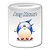 Produktbild Personalisiertes Geschenk – Silly Sonic The Hedgehog Spardose (Pinguin Video Spiel Charakter Kostüm Design Thema, weiß) – alle Nachricht/Name auf Ihre einzigartige – Funny Neuheit kawaii Cartoon Anime Animation Art Clipart Episode Serie Japan japanische Zeichnen Malen Superheld Hero Super TV Fernseher PSP PS3 PS4 fiktives Computer Nintendo Rollenspiel-RPG Playstation Portable Handheld DS Sony Xbox Wii Dualshock Controller Sega Franchise Eggman Comic