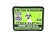 Produktbild United Kingdom Zombie Hunting Permit Grün PVC Großes Airsoft Paintball Klett Emblem Abzeichen