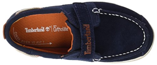 Timberland Unisex Baby Dover Bay H&l Boatblack Iris Suede with Orange-ca1584 Lauflernschuhe - 7