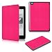 Produktbild Saingace Hülle für 2016 New Kobo Aura One 7.8 Zoll eReader Ebook Folio PU-lederner Kasten-Abdeckung schützendes + freies Geschenk (Hot Pink)