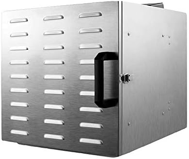 Fruit Dryer Electric Digital Screen Adjustable Temperature Timing Mute 10 Layer Stainless Steel Tray Dry Food Machine Dehydrated Food Fruit for Household 1000w