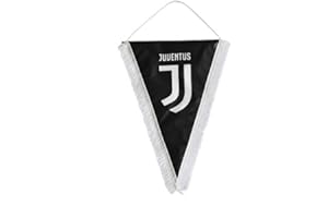 JUVENTUS Banderín Juve oficial negro 14 x 17 cm Bianconeri GAGJU14 x 17NE1203