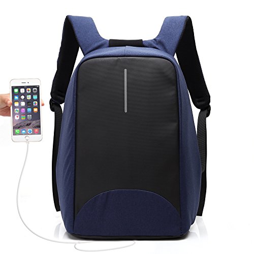 UBaymax Anti-Diebstahl Laptop Rucksack mit USB Anschluss f  r Schule Uni Business Reisen 15 6 Zoll  Gr    e  31   46   14 cm f  r Herren Damen Kinder 