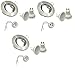 Produktbild 3er Set Einbaustrahler Aluminium Zink Druckguss - nicht rostend Farbe Edelstahl gebürstet mit 8W LED GU10 230V dimmbar 750Lumen 2700Kelvin 120° Abstrahlwinkel - Leuchtmittel austauschbar