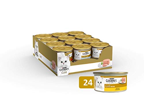 Purina Gourmet Gold Mousse comida para gatos con Pollo 24 x 85 g