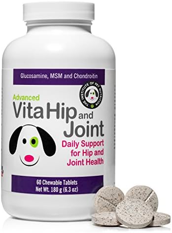 The Institute of Pet Nutrition Supplements For Joints And Hips, Contains Glucosamine For Dogs, All Natural Remedies For Dogs Helps Alleviate Aches And Discomfort