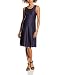 New Look Maternity Women's Textured Short Sleeve Skater Maternity Dress, Blue (Navy), 8