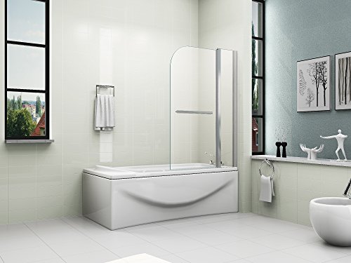 180° Schwenkbar, Platte Badewanne Duschwand, 6 mm, Mit Griff - 2