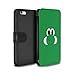 Produktbild STUFF4 PU-Leder Hülle/Case/Tasche/Cover für Apple iPhone 6 / Yoshi / Yossy Inspiriert Muster / Retro-Spiele Figuren Kollektion