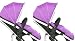 kidz kargo Duellette 21 BS Combi Twin Tandem Pushchair Silver Chassis (Magenta Pink)