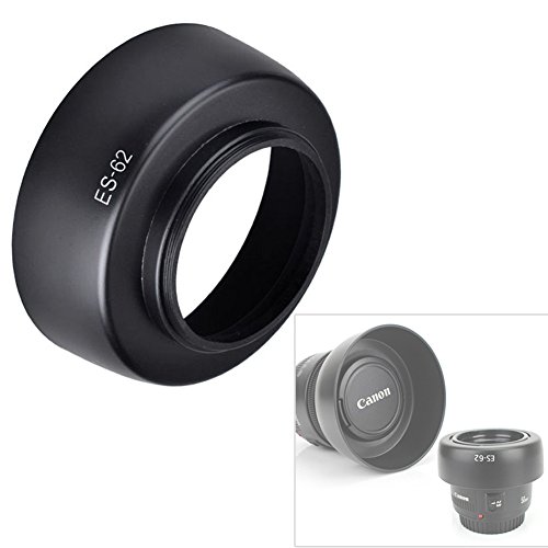 fomito ES-62  Paresoleil d objectif 52  mm pour Canon EF 50  mm f 1 8  II  Nikon 50  mm f 1 8D Objectif de rechange  pour Canon ES-62 