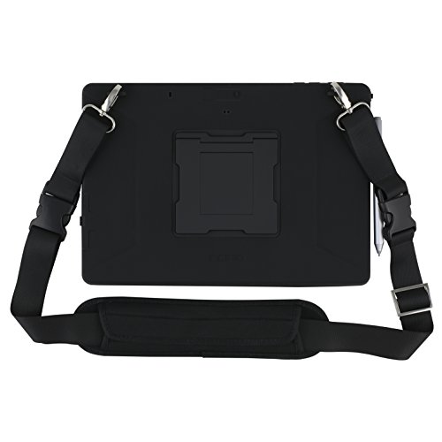 Incipio Capture Rugged Case f  r Microsoft Surface Pro 4   Pro  2017  - von Microsoft zertifizierte  extrem robuste Schutzh  lle  Handschlaufe   Schul