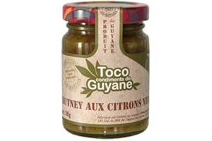TOCO - Délices de Guyane – Chutney au Citron Vert – Parfume Naturellement Tous Vos Plats – Ingrédients Naturels Et 100 % Français – 100 Grammes