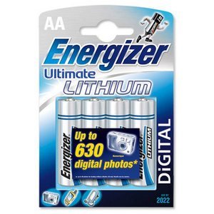 Preisvergleich Produktbild Batterie, Ultimate Lithium AA 4pk