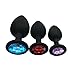 Produktbild Sayla Sexy Spielzeug für Damen 3 Stück 3 Größe Silikon Jeweled Anal Butt Plugs Anal Trainer Spielzeug