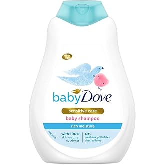 Baby Dove Shampoo 400 ml, Mild No Tears Rich Moisture Baby Shampoo for kids, Gentle Care for Baby's Soft Hair - No Sulphates No Paraben shampoo