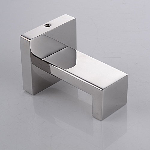 Handtuchhaken Bademantelhaken Kleiderhaken Wandhaken Edelstahl Einzel selbstklebend Nickel Haken gebürstet - 6