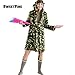 Produktbild SWEETPINE 2 Stück Camouflage Mit Kapuze Flanell Bademäntel Verdickung Homewear Für Paare Casual Paar Handtuch Bademantel Strickjacke