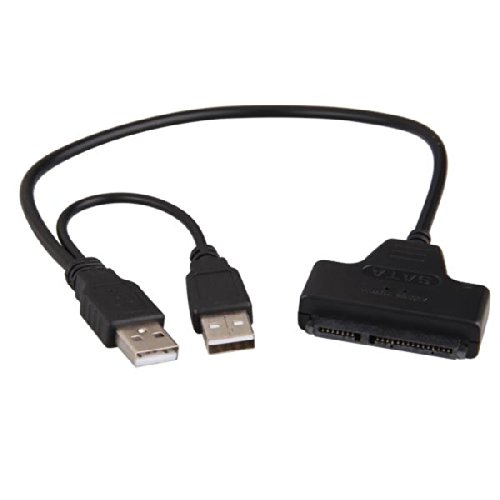 Easy Provider USB 2.0 auf SATA 7+15 Pin Adapter Kable f. 2.5" HDD Festplatten