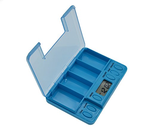 iParaAiluRy Multi-Alarm-Timer-Pillen Erinnerung Medizin-Kasten-Tablet - 3