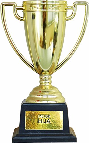 Framan Copa Trofeo con Mensajes para Ocasiones Especiales, Ideal como Regalo Original Y ECONÓMICO. Mensaje Mejor Hija