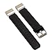 Produktbild Altsommer Bunter Farben Armband für Fitbit Charge 2 Vintage Luxus Leder Sportarmband mit Lugs Adapter Uhrenarmband Edelstahlschließe Leder Ersatzband für Herren Damen,Rot,Grau (Schwarz)