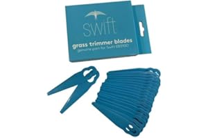 swift 20 PCS Lame per Tagliaerba di Plastica per 2 in 1 25cm Taglio Tagliabordi e Decespugliatori