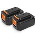 Produktbild [2 Stück] REEXBON Black+Decker 36V Li-Ion Ersatzakku für Black & Decker BL20362 LBX2040 LBXR2036 LBX36 LBXR36 BL 1336L BL 2036 BL 2036L BL1336 BL1336L BL1336-XJ BL2036 BL2036-XJ