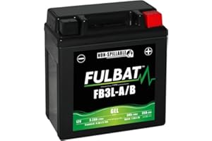 Fulbat - Batterie moto GEL FB3L-A/B GEL /YB3L-A/B FULBAT SLA Etanche 3,2AH 35 AMPS
