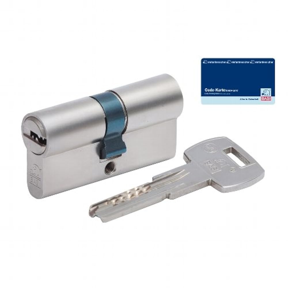 BASI CX6 Sicherheits- Doppelzylinder verschieden schließend mit 5 Bohrmuldenschlüsseln 35x35mm